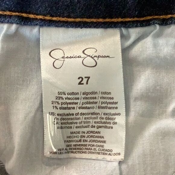 Jessica Simpson Forever Rolled Skinny Blue Jeans - Picture 6 of 6